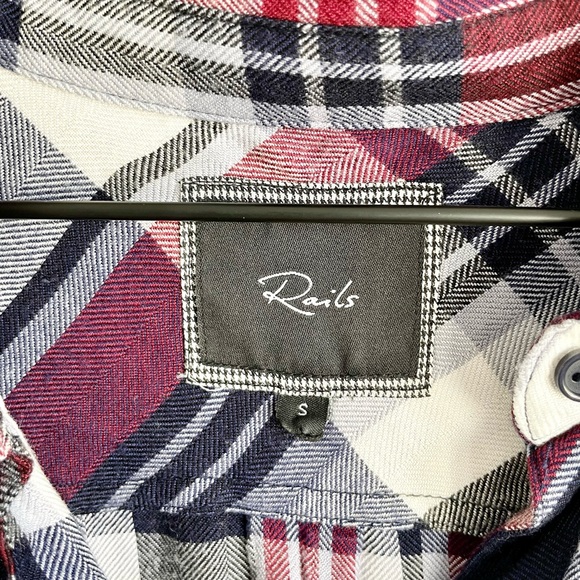 Rails Nadine Plaid Flannel Dress Size Small - Picture 4 of 16